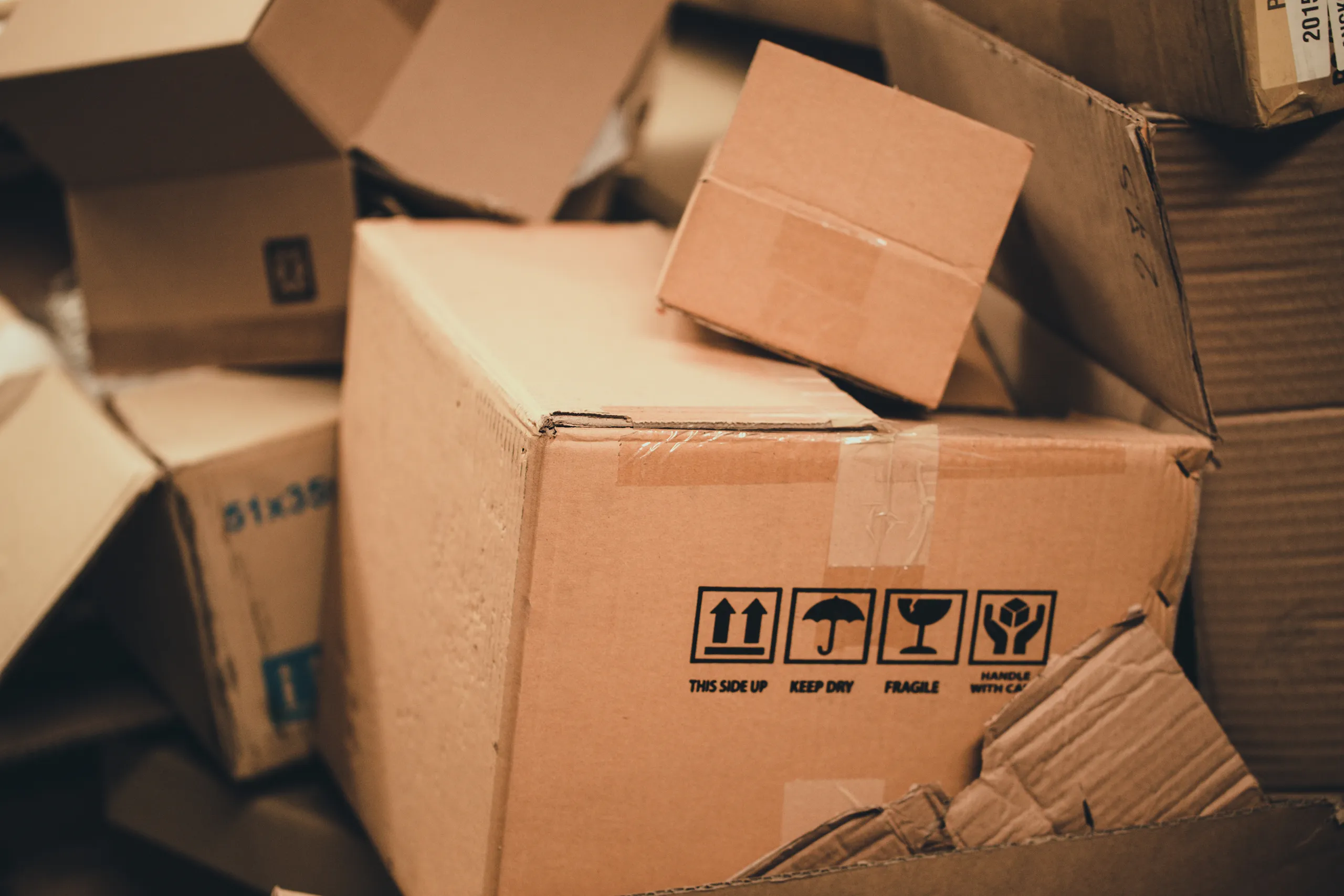 waste management compactor for cardboard boxes