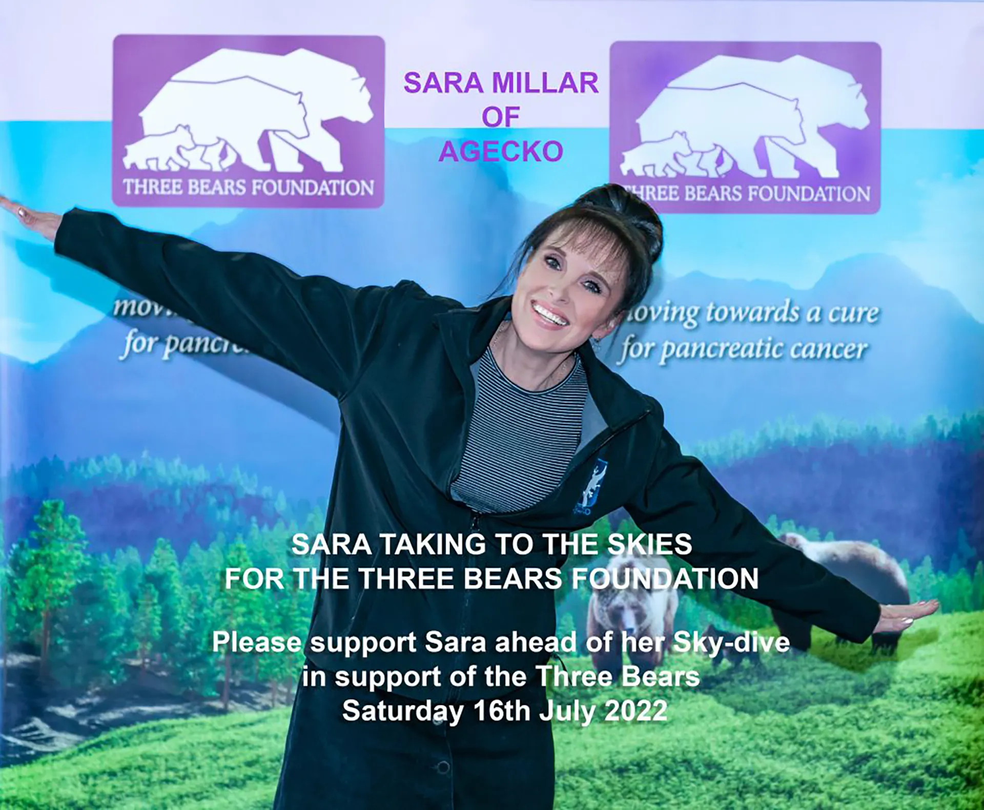 Sara Millar charity skydive