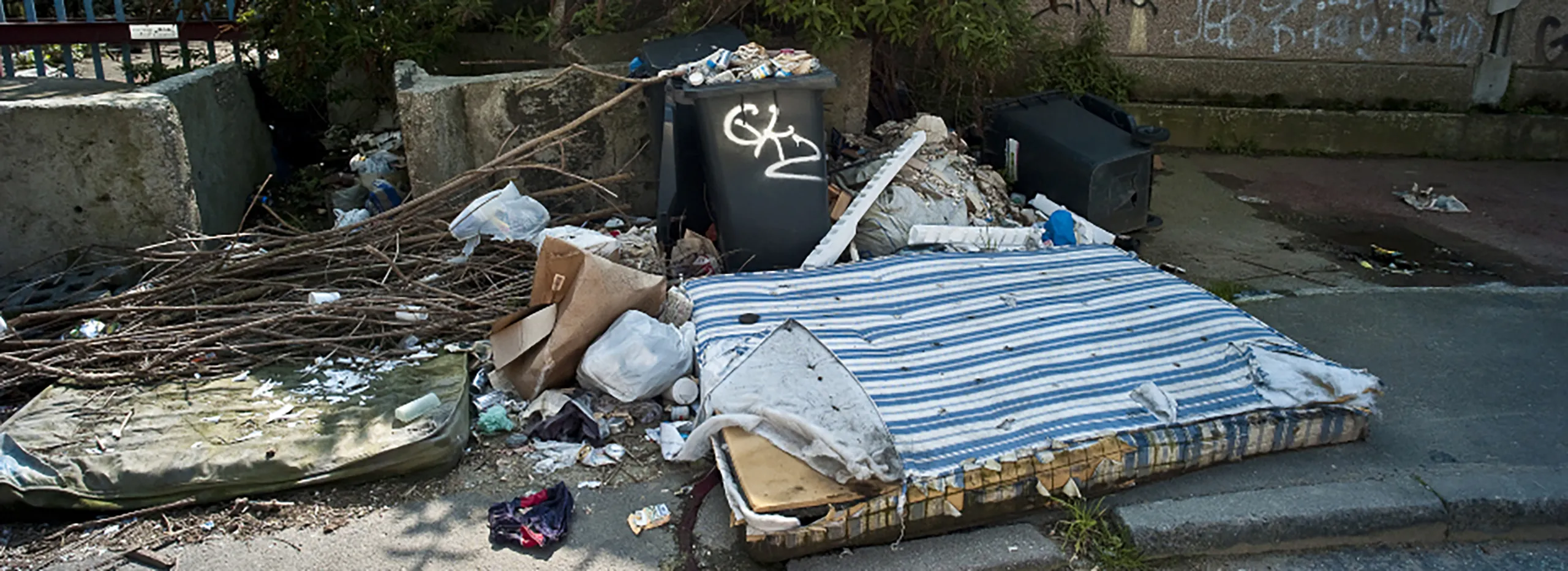fly tipped rubbish in London