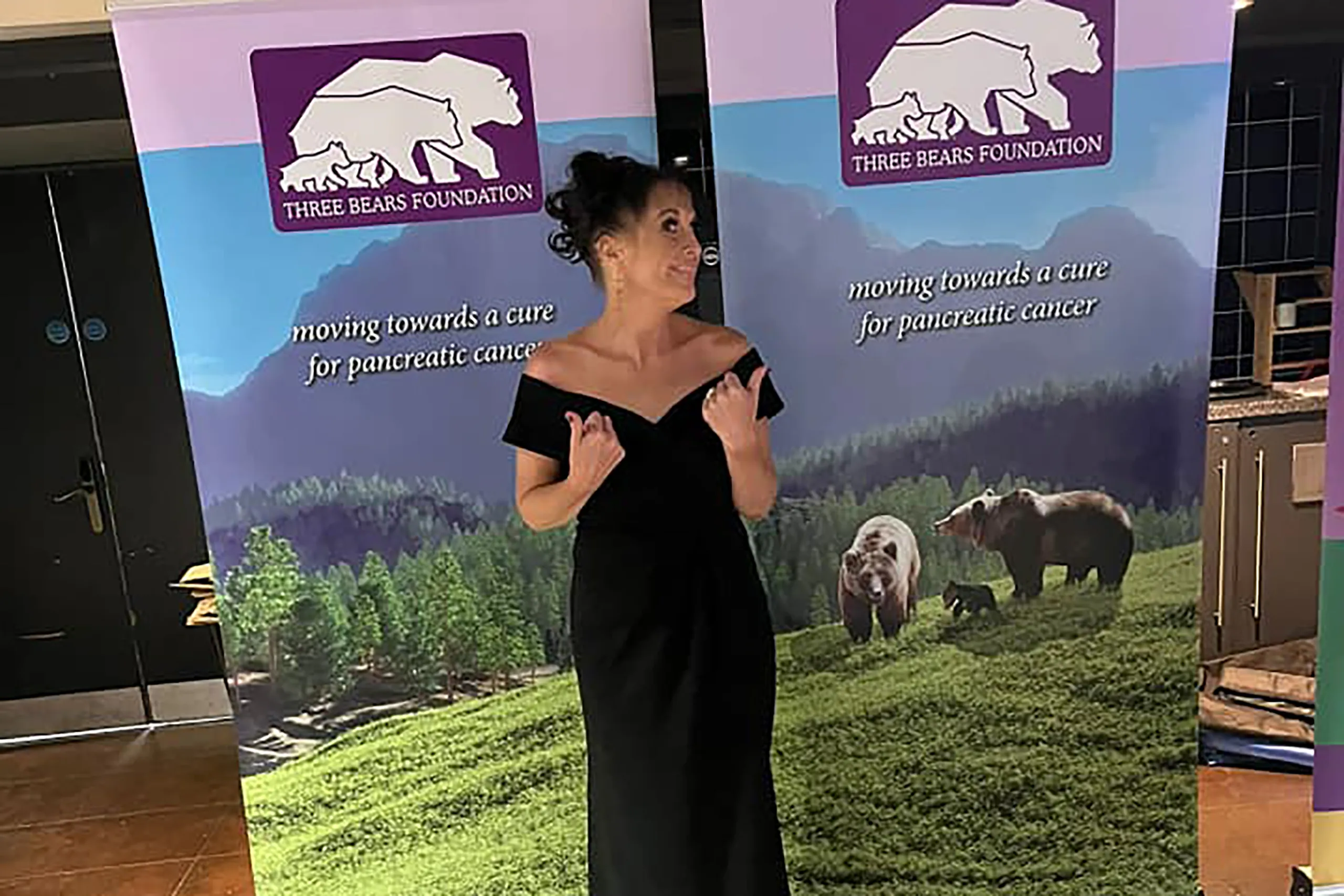Sara Miller at the fundraising event