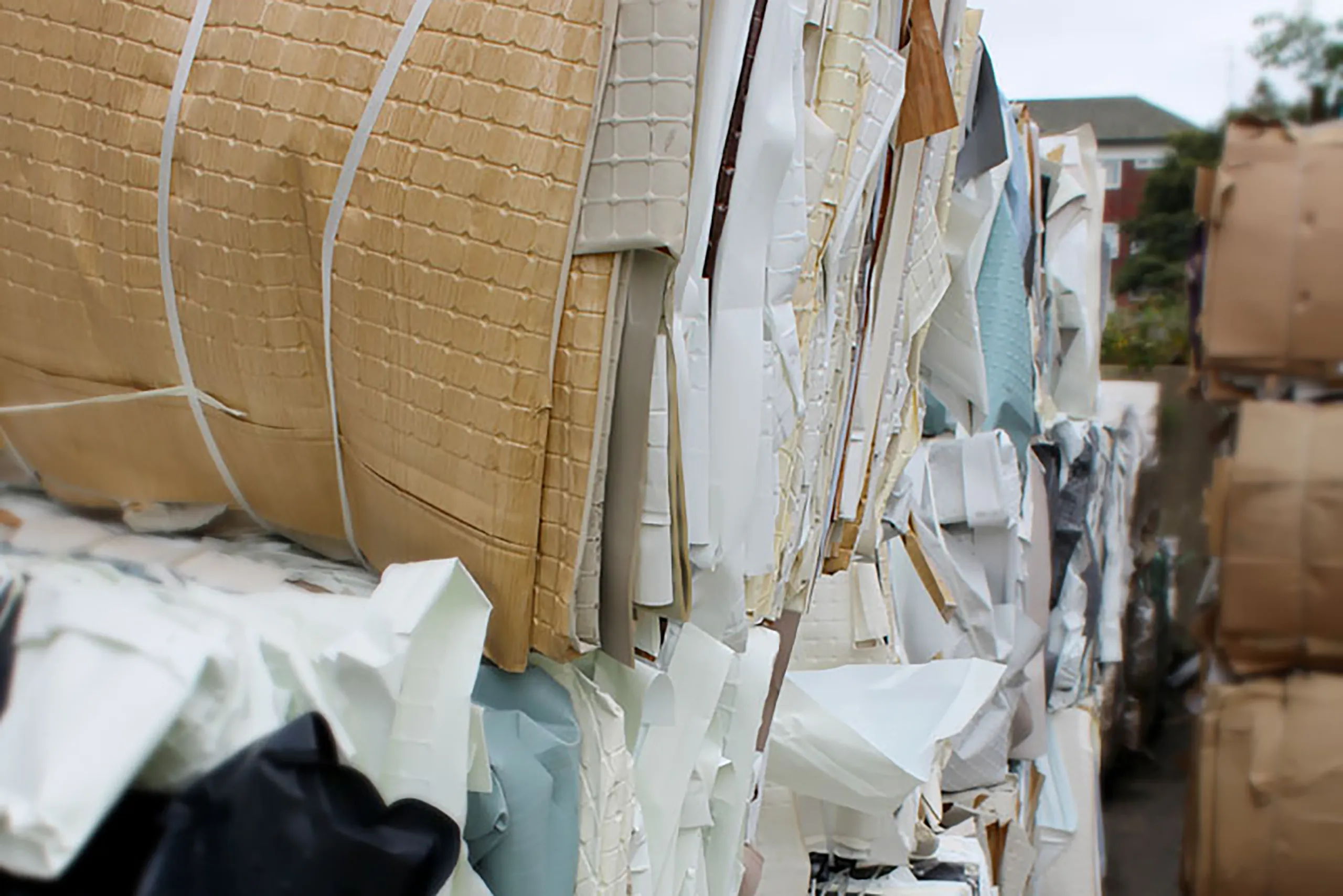 HPP baled cardboard