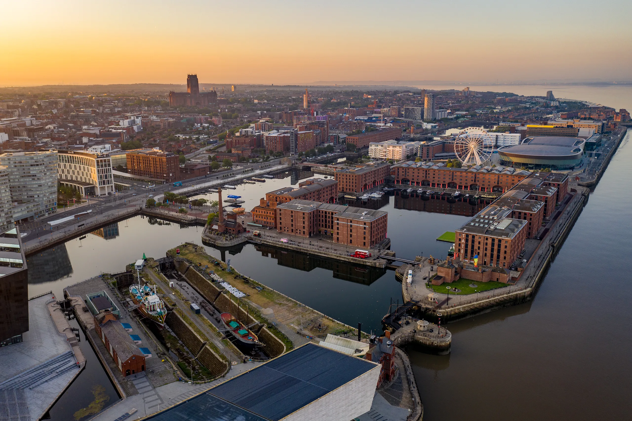Liverpool docks overview