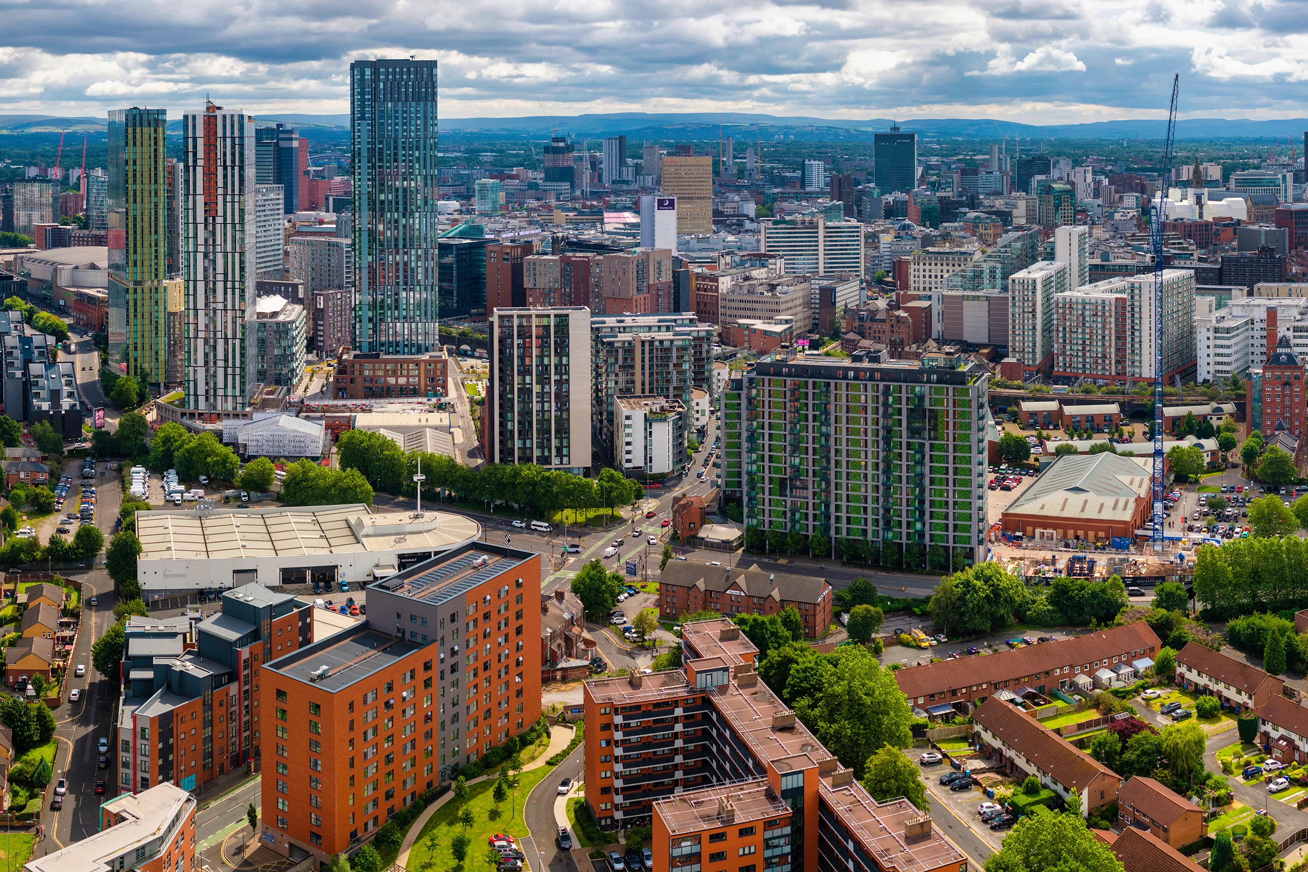 Manchester aerial view waste removal services