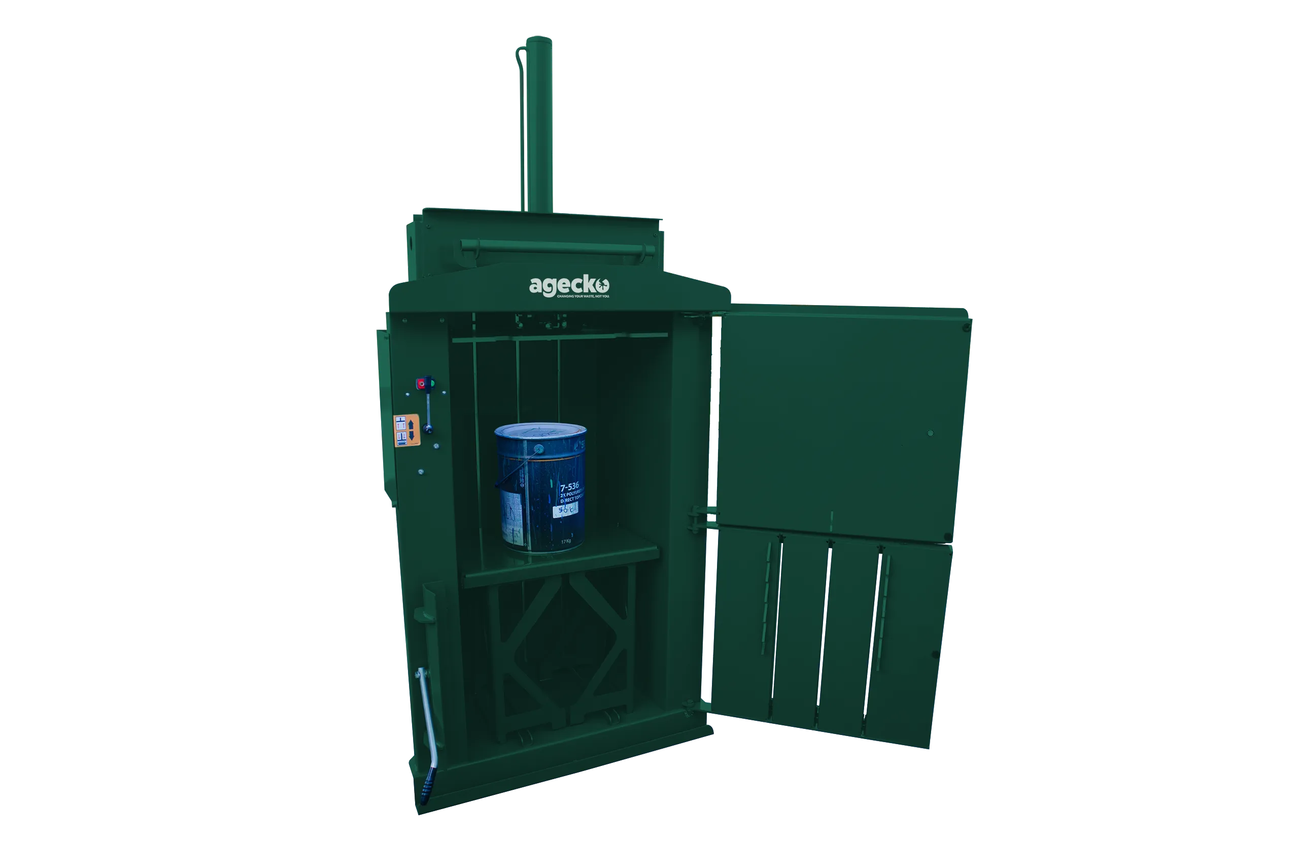 75 baler with insert for cans