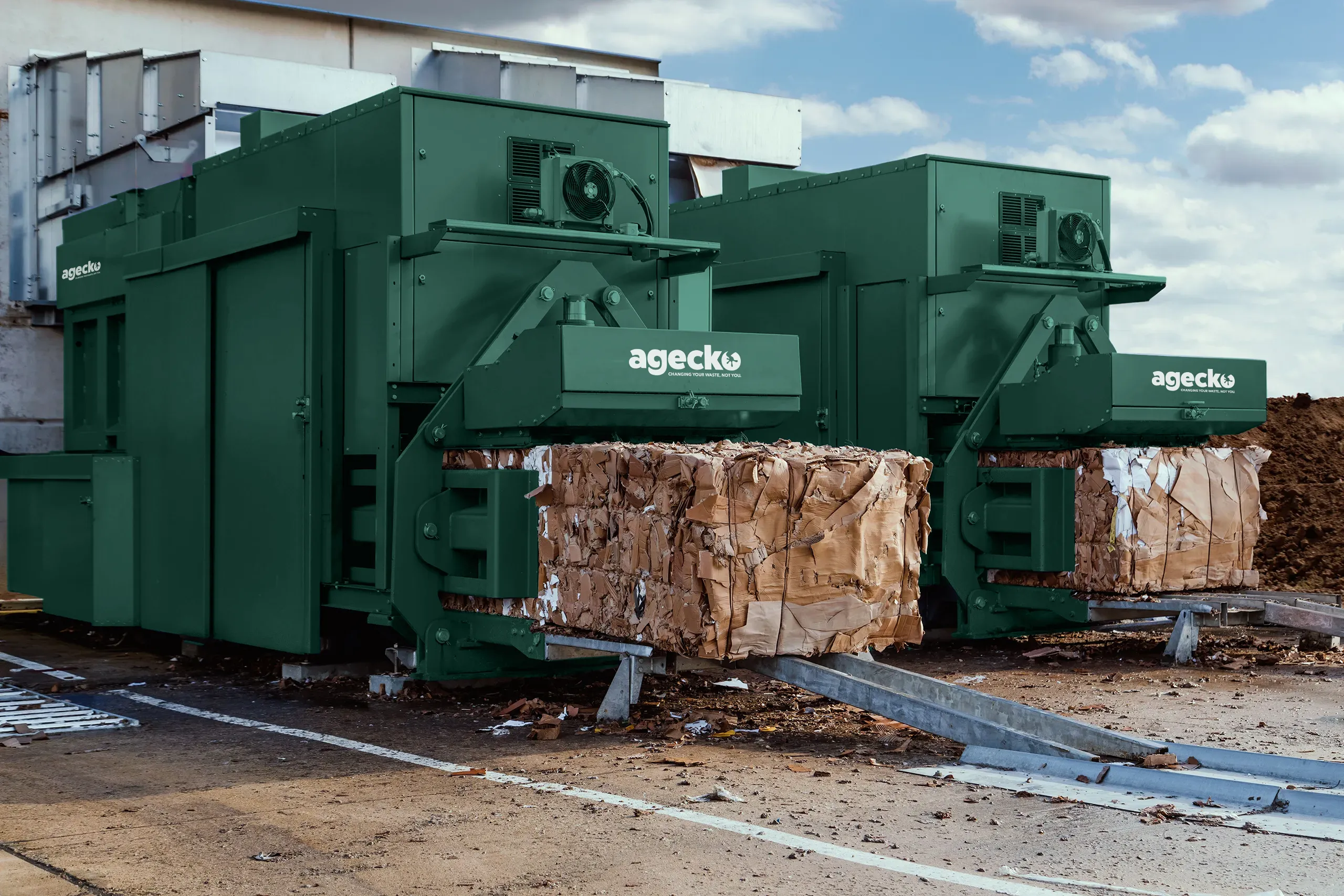 horizontal balers cardboard at Agecko