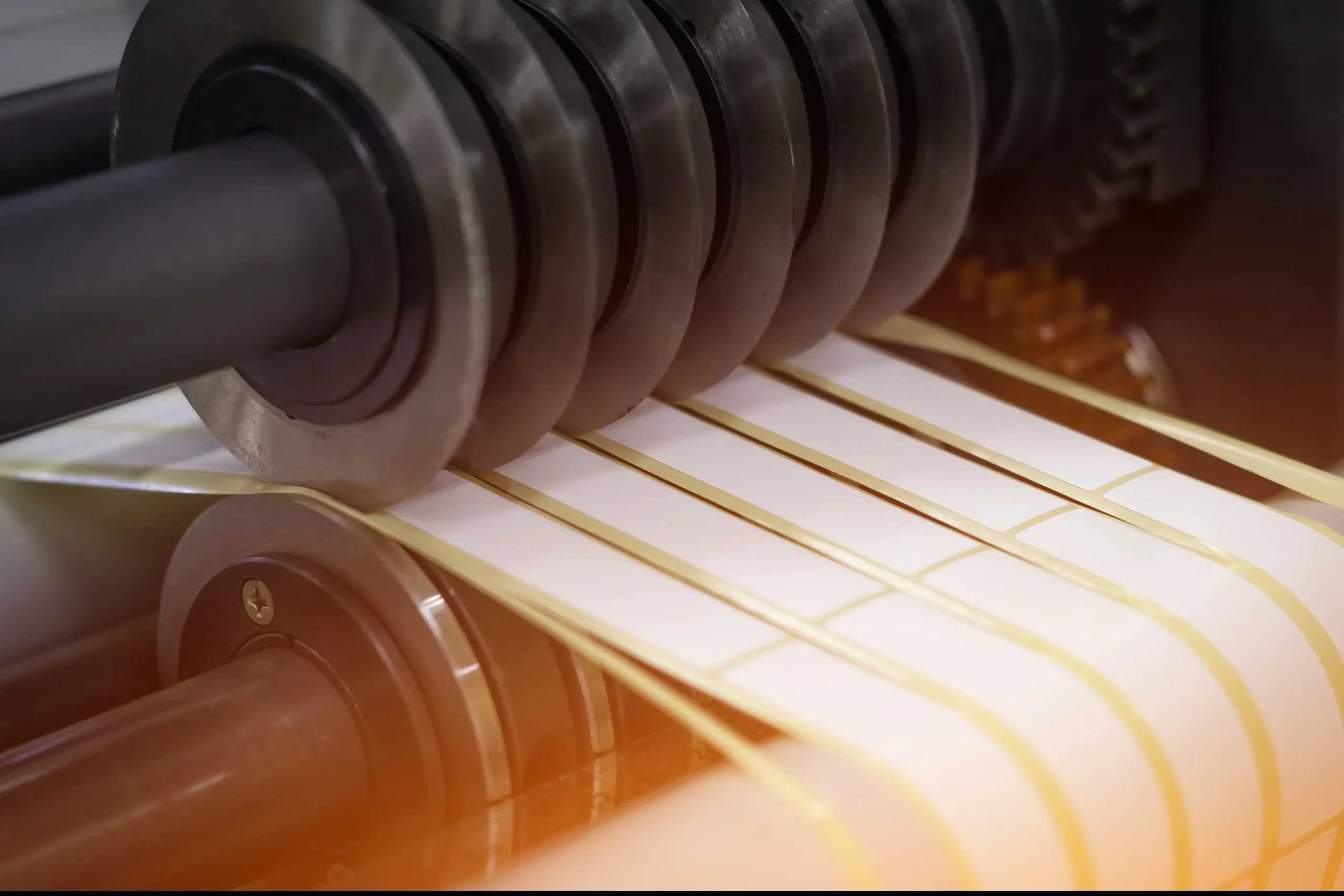 silcone paper waste label roller