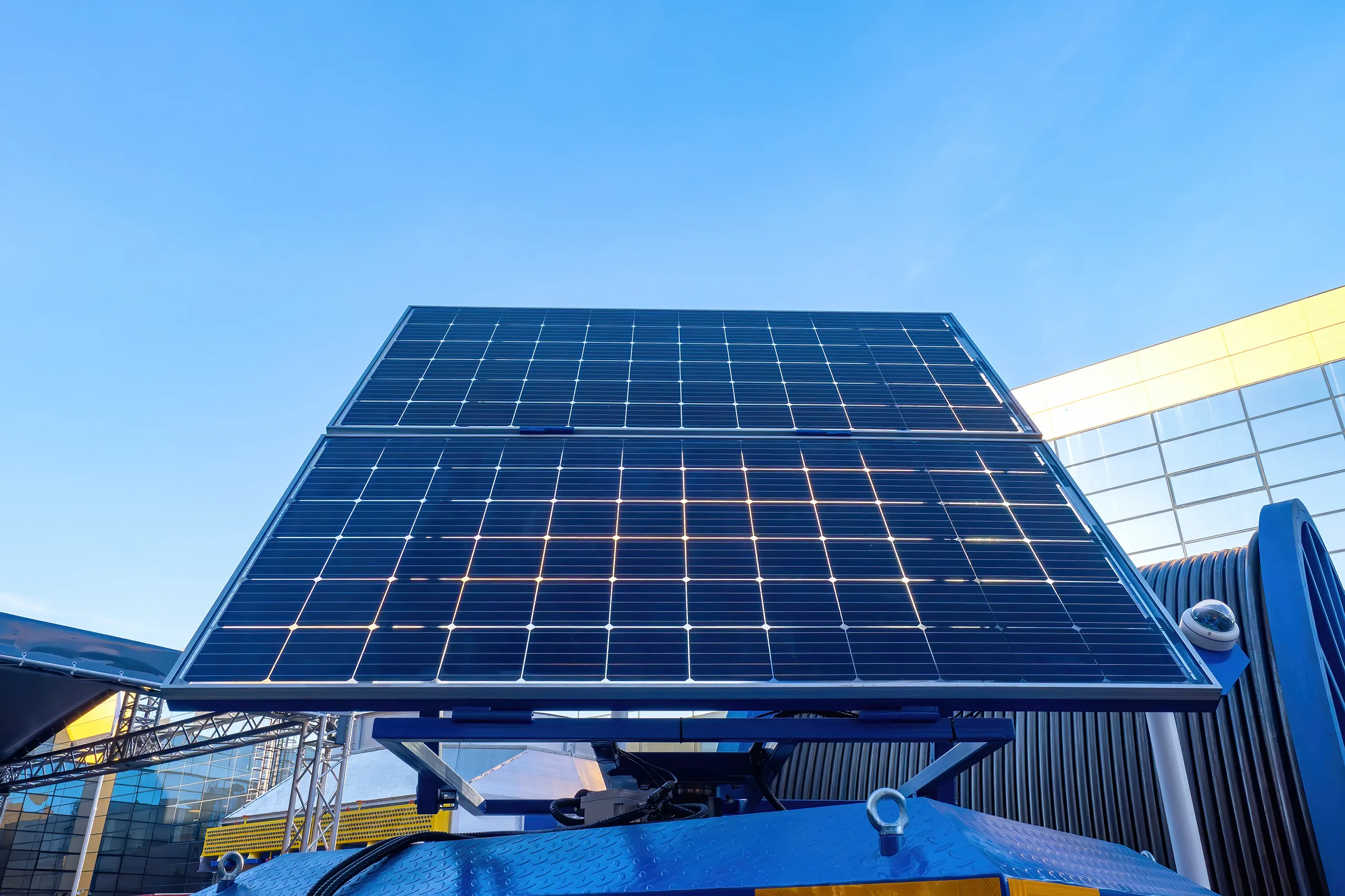 solar powered machinery - solar panel